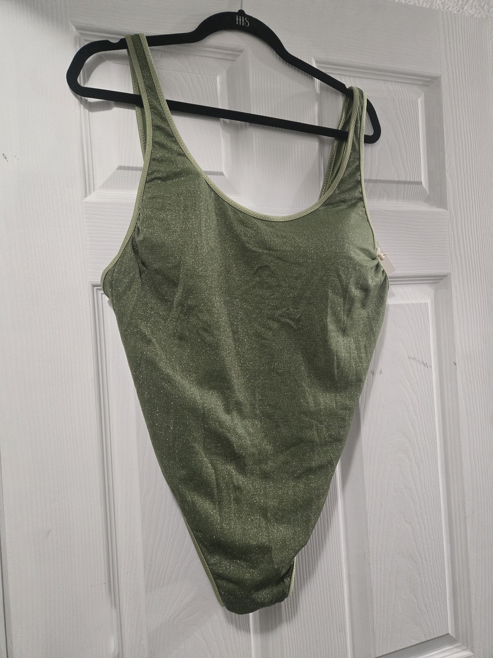 Fe Noel x Target Olive Green Shimmer One-Piece Swimsuit